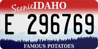 ID license plate E296769