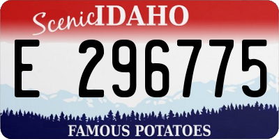 ID license plate E296775