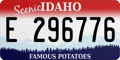 ID license plate E296776