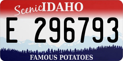 ID license plate E296793