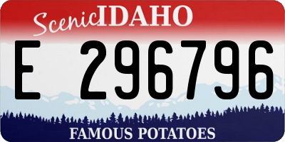 ID license plate E296796