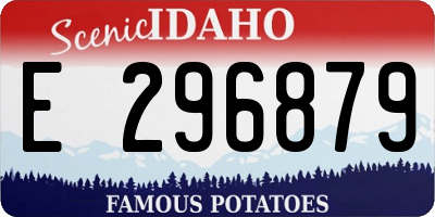 ID license plate E296879