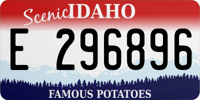 ID license plate E296896