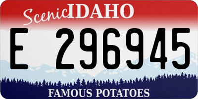 ID license plate E296945