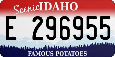 ID license plate E296955