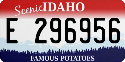 ID license plate E296956