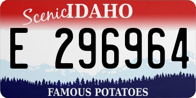 ID license plate E296964
