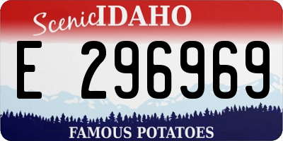 ID license plate E296969