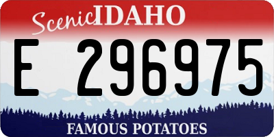 ID license plate E296975