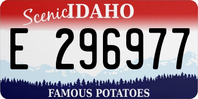 ID license plate E296977