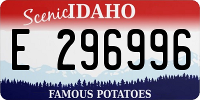 ID license plate E296996