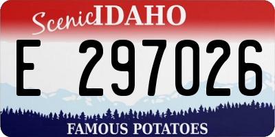 ID license plate E297026
