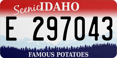 ID license plate E297043