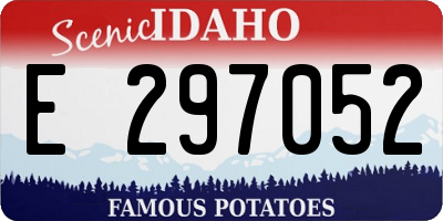 ID license plate E297052