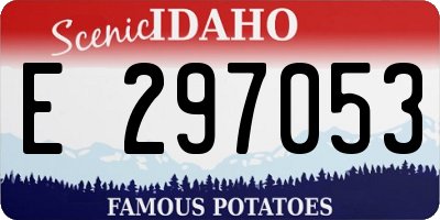 ID license plate E297053