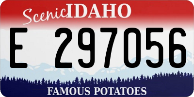 ID license plate E297056