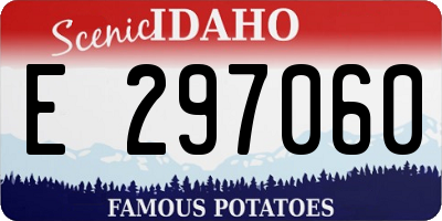 ID license plate E297060