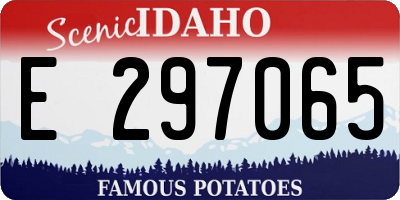 ID license plate E297065