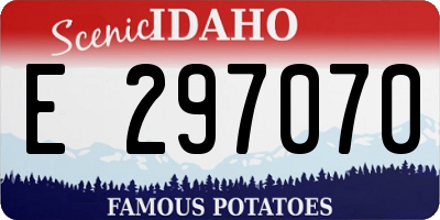 ID license plate E297070