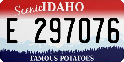 ID license plate E297076