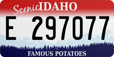 ID license plate E297077