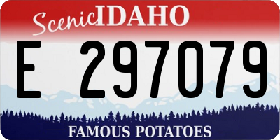 ID license plate E297079