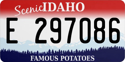 ID license plate E297086