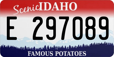 ID license plate E297089