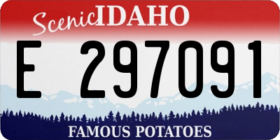 ID license plate E297091
