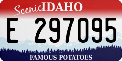 ID license plate E297095