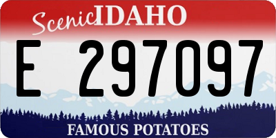 ID license plate E297097