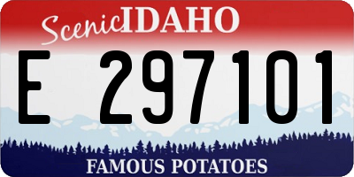 ID license plate E297101