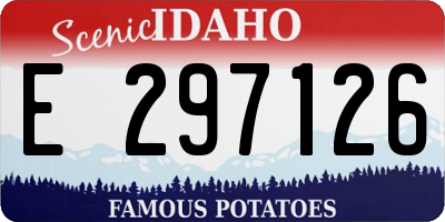 ID license plate E297126