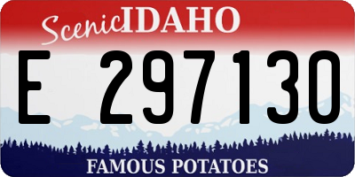 ID license plate E297130