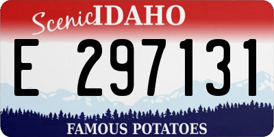 ID license plate E297131