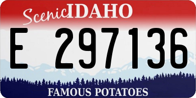ID license plate E297136