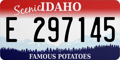 ID license plate E297145