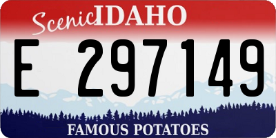 ID license plate E297149