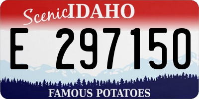 ID license plate E297150