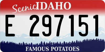 ID license plate E297151