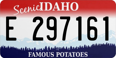 ID license plate E297161