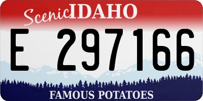 ID license plate E297166
