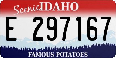 ID license plate E297167