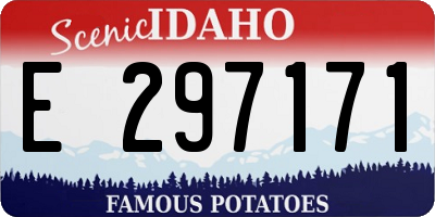 ID license plate E297171