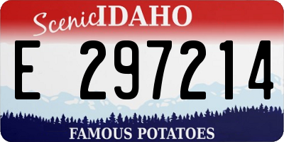 ID license plate E297214