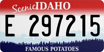 ID license plate E297215