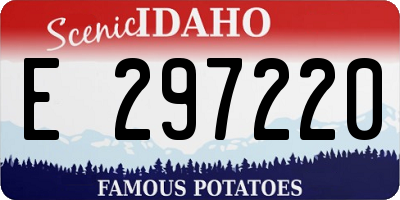 ID license plate E297220
