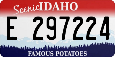 ID license plate E297224