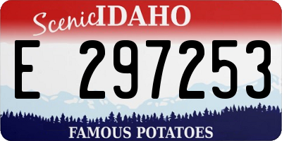 ID license plate E297253
