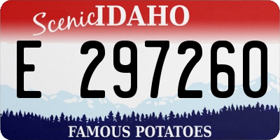ID license plate E297260